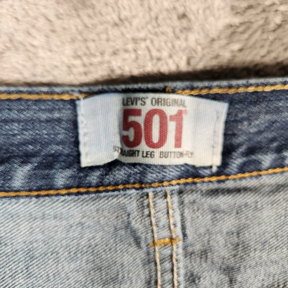 Levi's 501XX Jeans Men's 42X32 Blue Original Straight Leg Button Fly Denim 501‎